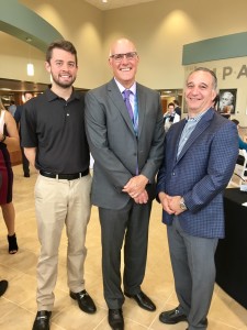 A. Martini & Co.'s Project Engineer, Brian Swain; Excela Health's CEO, Robert J. Rogalski, Esq.; A. Martini's Angelo Martini, Jr., COO